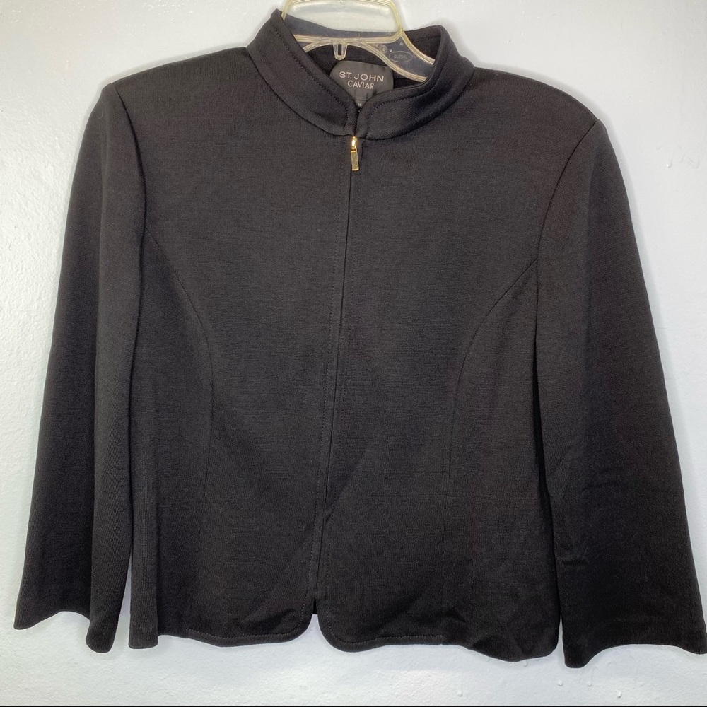 ***St. John Caviar Zip Up Jacket 10***